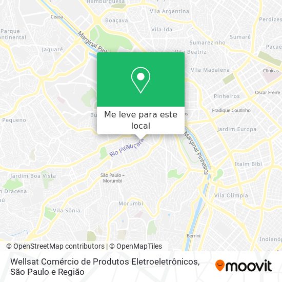 Wellsat Comércio de Produtos Eletroeletrônicos mapa