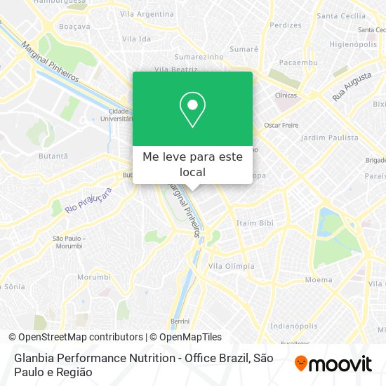 Glanbia Performance Nutrition - Office Brazil mapa