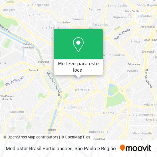 Mediostar Brasil Participacoes mapa