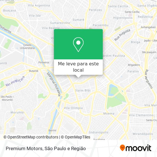 Premium Motors mapa