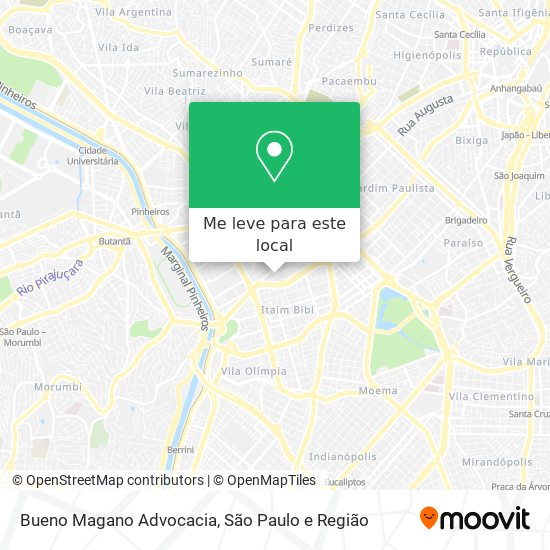 Bueno Magano Advocacia mapa