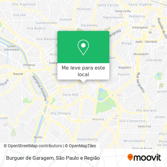 Burguer de Garagem mapa