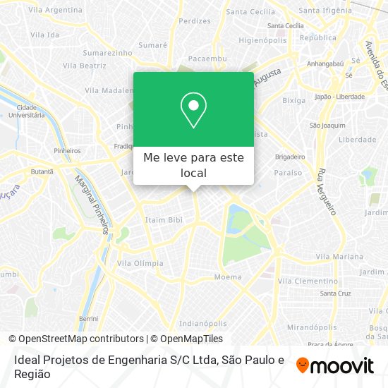 Ideal Projetos de Engenharia S / C Ltda mapa