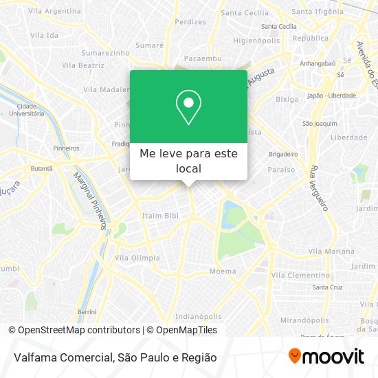 Valfama Comercial mapa