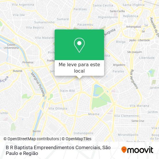 B R Baptista Empreendimentos Comerciais mapa