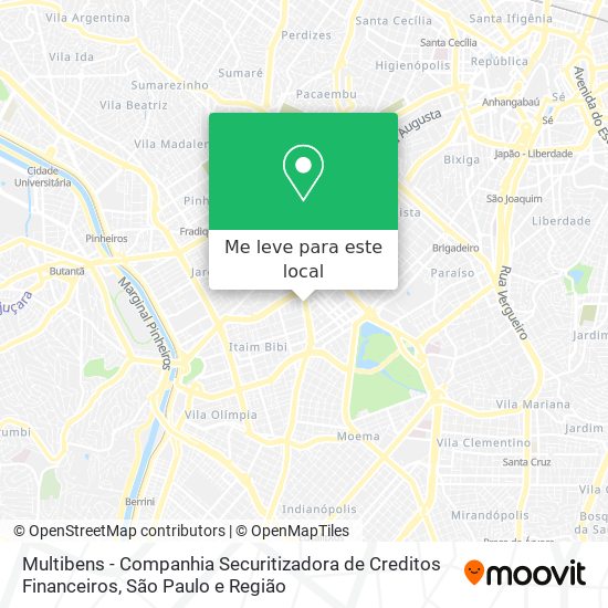 Multibens - Companhia Securitizadora de Creditos Financeiros mapa