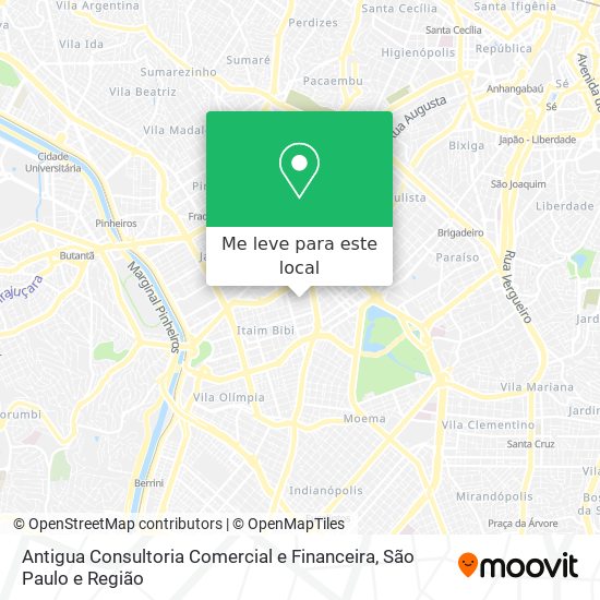 Antigua Consultoria Comercial e Financeira mapa
