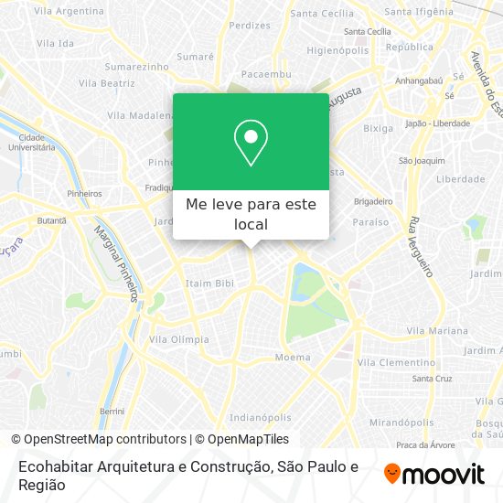 Ecohabitar Arquitetura e Construção mapa