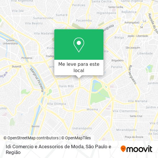 Idi Comercio e Acessorios de Moda mapa