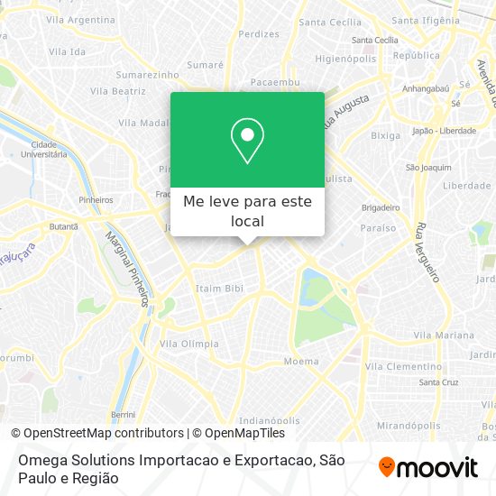 Omega Solutions Importacao e Exportacao mapa