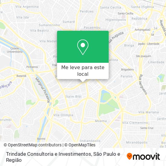 Trindade Consultoria e Investimentos mapa