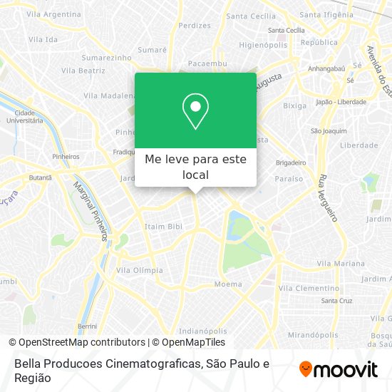 Bella Producoes Cinematograficas mapa