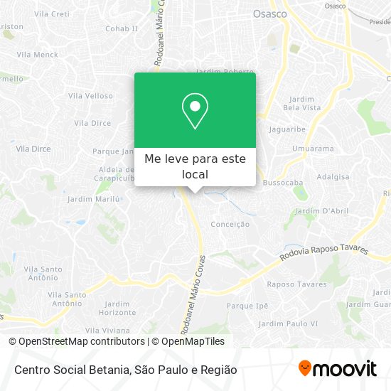 Centro Social Betania mapa