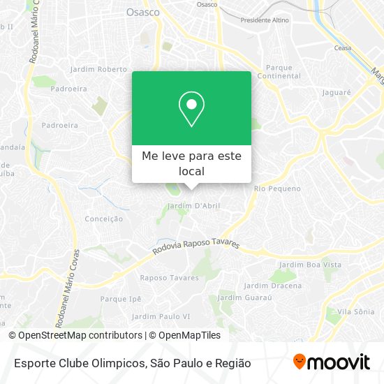 Esporte Clube Olimpicos mapa