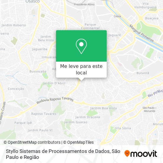 Styllo Sistemas de Processamentos de Dados mapa