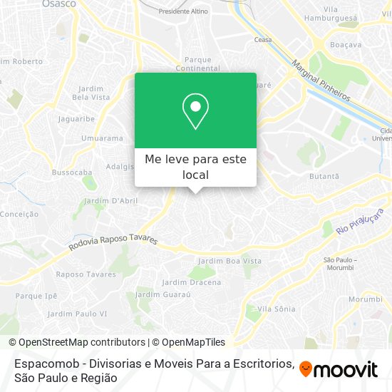 Espacomob - Divisorias e Moveis Para a Escritorios mapa