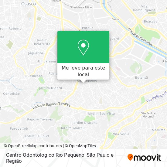 Centro Odontologico Rio Pequeno mapa