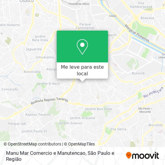 Manu Mar Comercio e Manutencao mapa