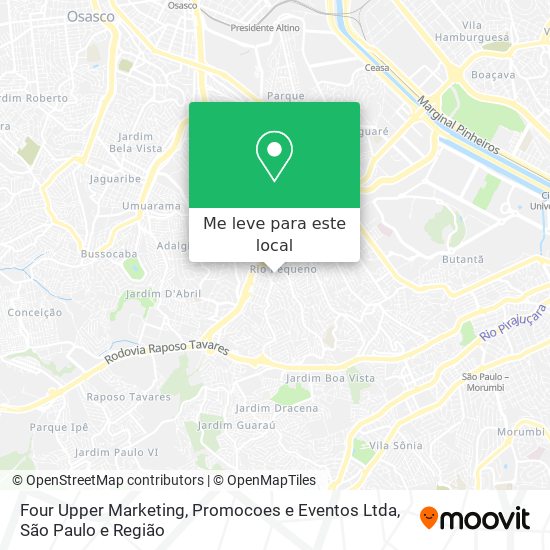 Four Upper Marketing, Promocoes e Eventos Ltda mapa