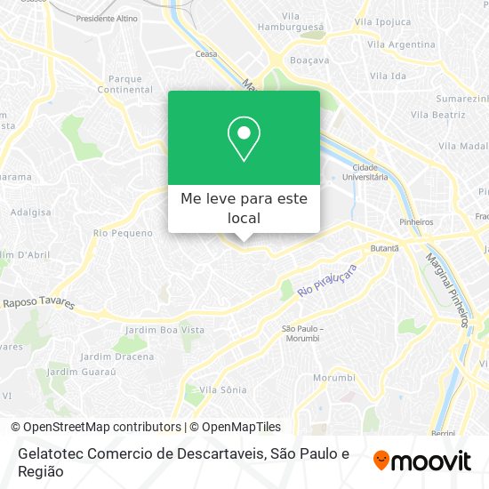 Gelatotec Comercio de Descartaveis mapa