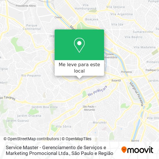 Service Master - Gerenciamento de Serviços e Marketing Promocional Ltda. mapa