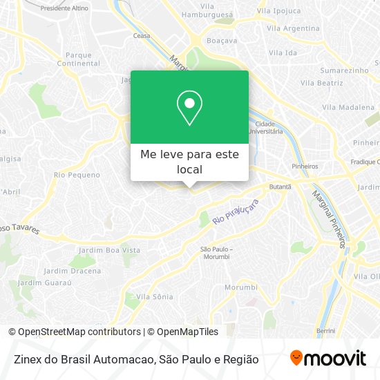 Zinex do Brasil Automacao mapa