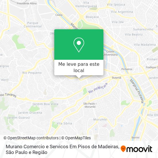 Murano Comercio e Servicos Em Pisos de Madeiras mapa