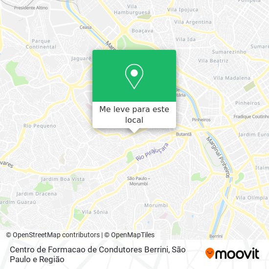 Centro de Formacao de Condutores Berrini mapa