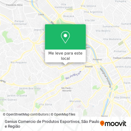 Genius Comercio de Produtos Esportivos mapa