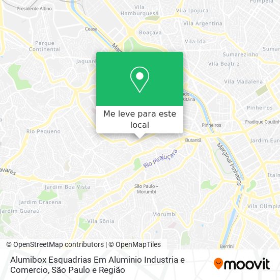 Alumibox Esquadrias Em Aluminio Industria e Comercio mapa