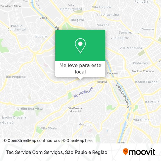 Tec Service Com Serviços mapa