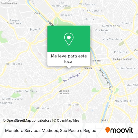 Montilora Servicos Medicos mapa