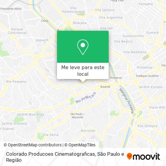 Colorado Producoes Cinematograficas mapa