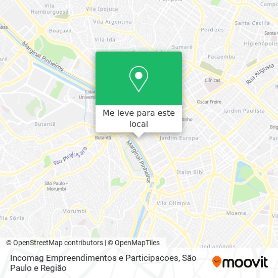 Incomag Empreendimentos e Participacoes mapa