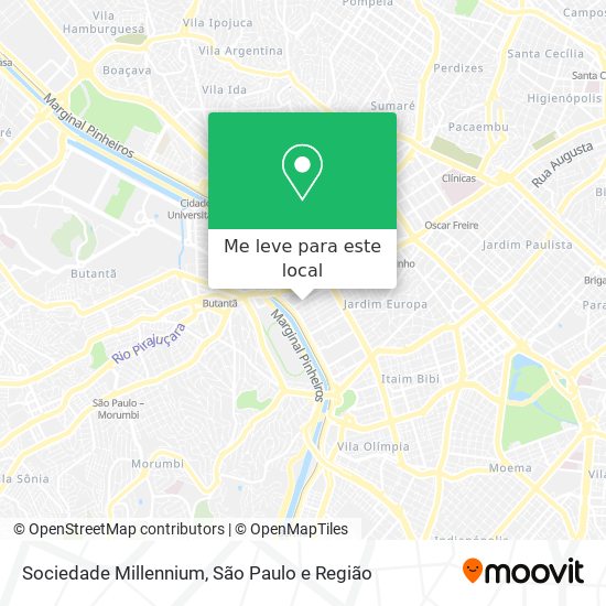 Sociedade Millennium mapa
