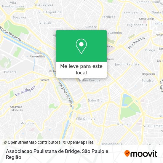 Associacao Paulistana de Bridge mapa