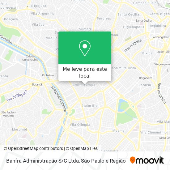 Banfra Administração S/C Ltda mapa