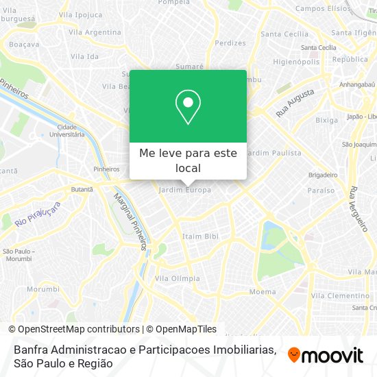 Banfra Administracao e Participacoes Imobiliarias mapa