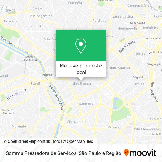 Somma Prestadora de Servicos mapa