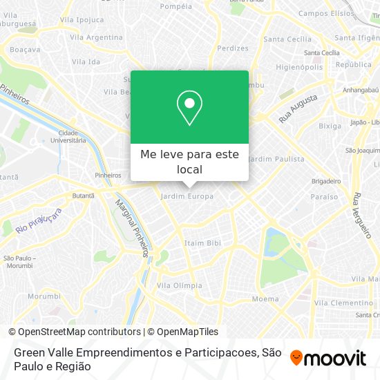 Green Valle Empreendimentos e Participacoes mapa