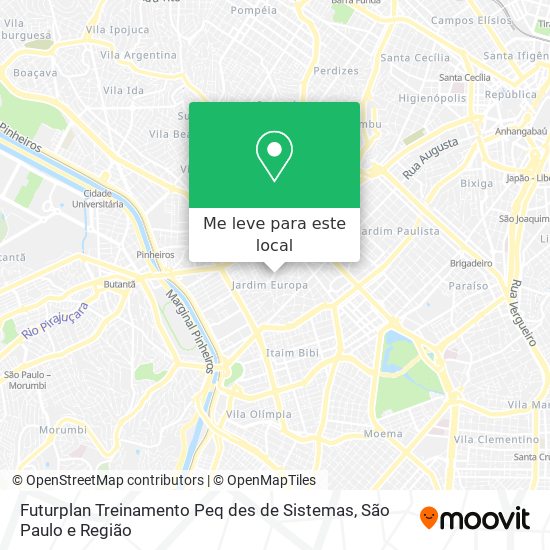 Futurplan Treinamento Peq des de Sistemas mapa