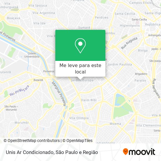 Unis Ar Condicionado mapa