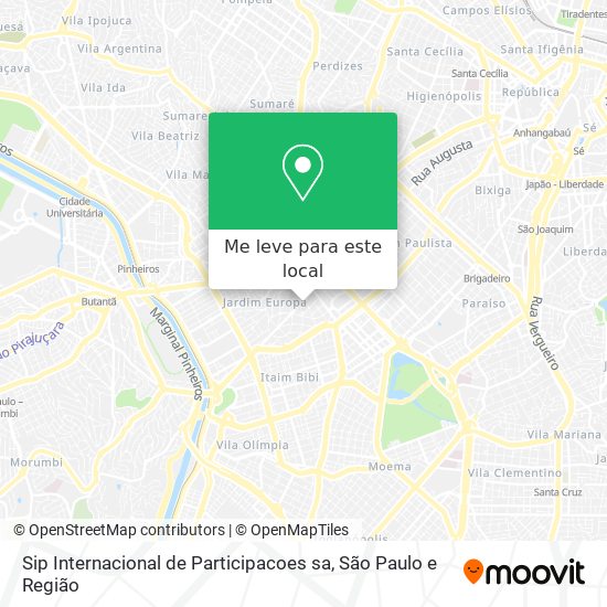 Sip Internacional de Participacoes sa mapa