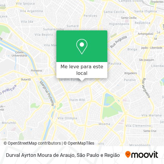 Durval Ayrton Moura de Araujo mapa
