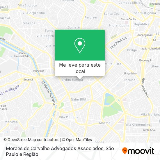 Moraes de Carvalho Advogados Associados mapa