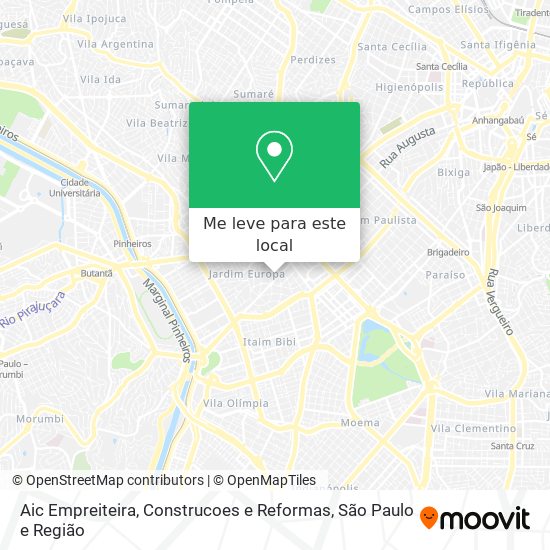 Aic Empreiteira, Construcoes e Reformas mapa