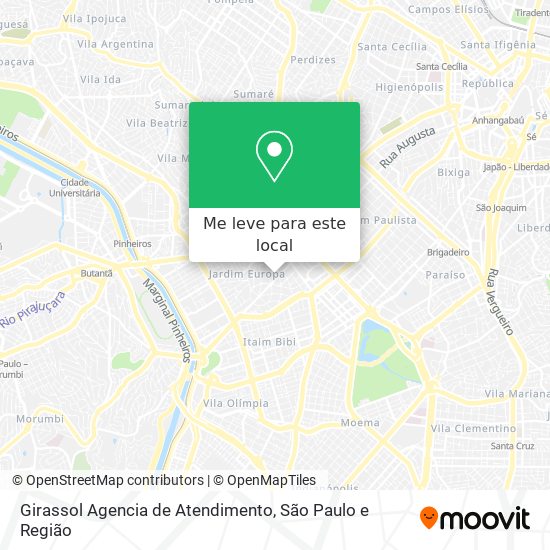 Girassol Agencia de Atendimento mapa