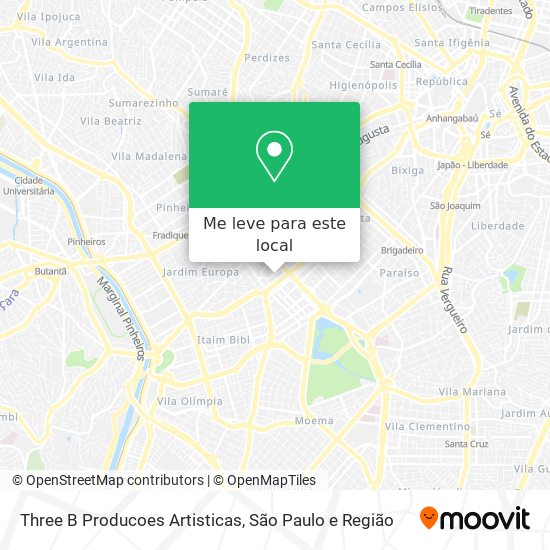 Three B Producoes Artisticas mapa