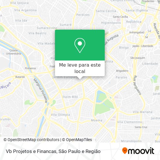 Vb Projetos e Financas mapa