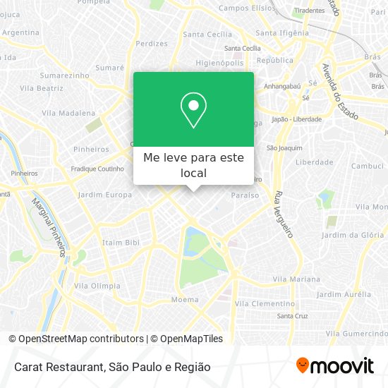Carat Restaurant mapa